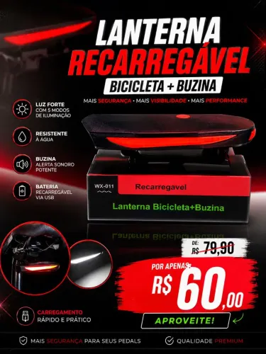 Lanterna de bike 