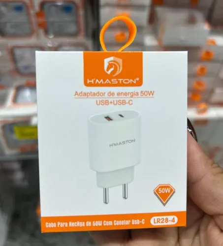 Fonte USB C + USB 50w - Entrega Grátis