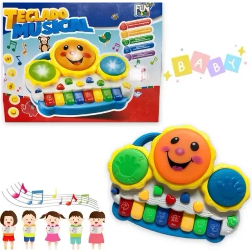 Brinquedo Musical Infantil Piano Luzes Som E Efeitos EducatiVo
