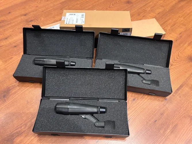 Microfone Sennheiser MD421 II Kit com 3