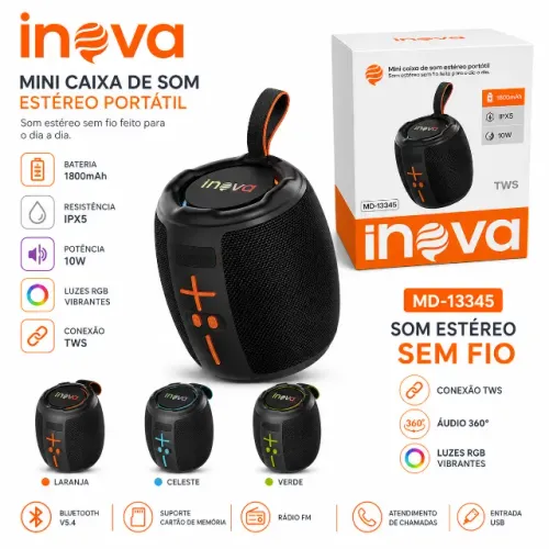 Mini Caixa de Som Ineva Portátil