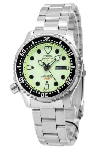 Relógio Citizen Promaster automático Ny0040-50w Natulite Full Lume