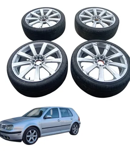 Jogo Roda Pneu 235/35r19 Delinte Thunder Golf 2001 Detalhe