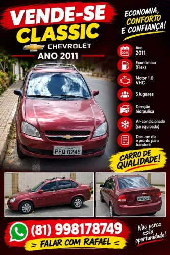 Chevrolet Classic Life/ls 1.0 VHC Flexp. 4P 2011
