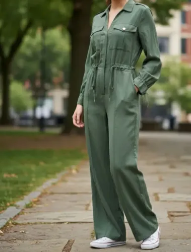 MACACÃO LONGO, VERDE MILITAR, MARCA ANIMALE.