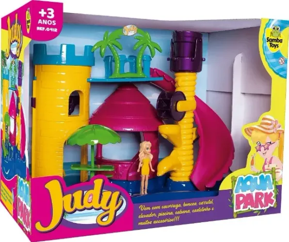 Playset Parque Aquático Judy Samba Toys - 6 Peças