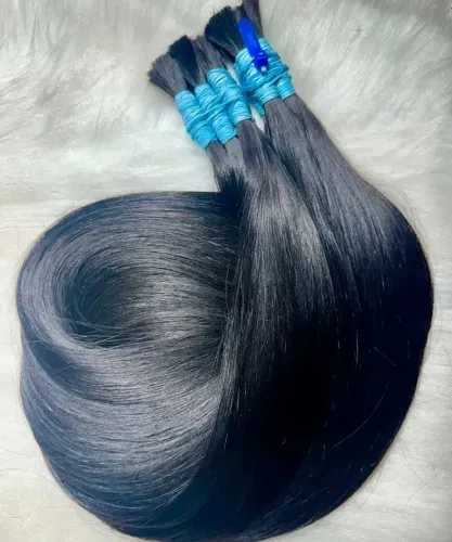 Cabelo Humano Brasileiro Castanho Escuro Liso 65cm - 100G