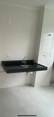 Pia granito São Gabriel com Cuba e torneira com adaptador saída pra filtro