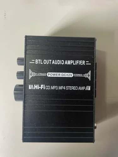Mini Amplificador Som Bluetooth AK-380 Receiver Usb Sd Fm 12v