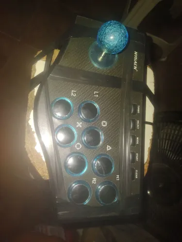 Controle aracad usb e play station 2 pega novo nygacn