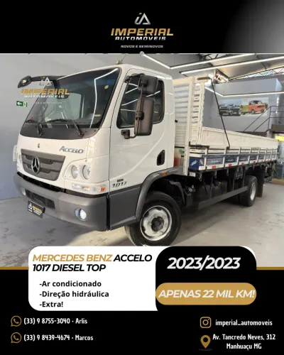MB ACCELO 1017 DIESEL COM APENAS 22 MIL KM!