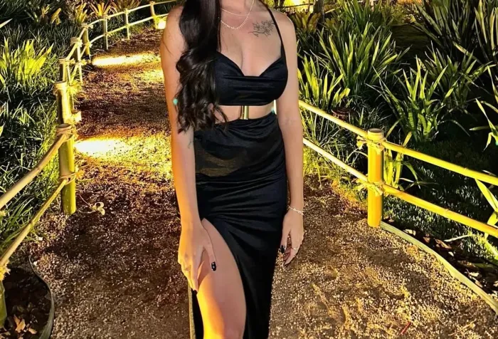 Vestido longo preto
