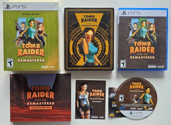 Tomb Raider Remastered Edição Especial PS5 Semi Novo