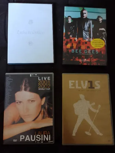 LOTE 19 DVDs ORIGINAIS ? Shows, Músicas e Filmes (Lulu, Bee Gees, U2)