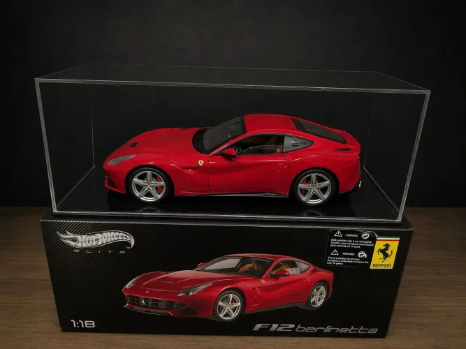 Miniatura Ferrari f12 berlinetta Hotwheels elite escala 1:18