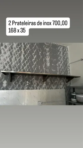 Prateleiras de Inox