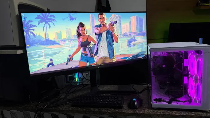 PC GAMER COMPLETO RYZEN 5 5600 32GB MONITOR 34 POLEGADAS
