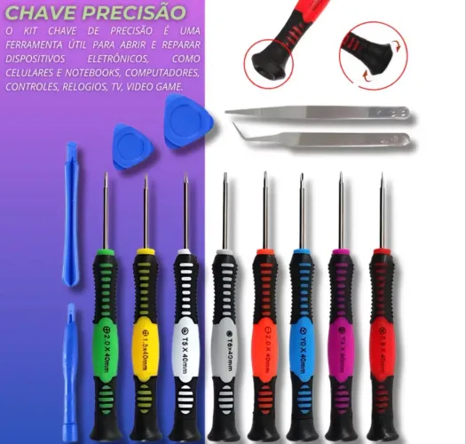KIT DE CHAVES E ACESSÓRIOS PARA MANUTENÇÃO DE CELULAR