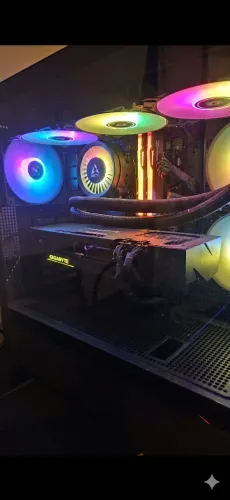 Pc Gamer Ryzen 9 9900X + RTX 3070 Ti 8GB + 32GB DDR5 + B650M Aorus Elite + Watercooler