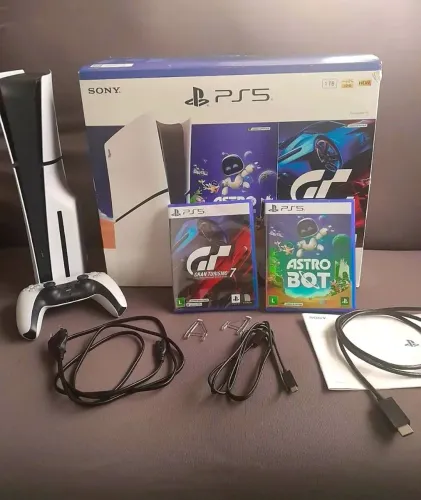 PLAYSTATION 5 SLIM NOTA FISCAL GARANTIA DA SONY ATE 3/OUTUBRO 2027