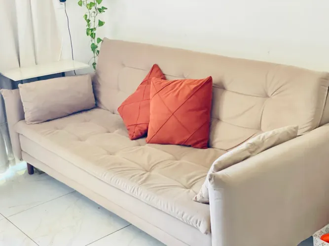 Sofá cama reclinável 3 lugares