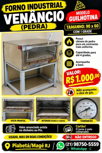 Forno industrial à gás Venâncio 