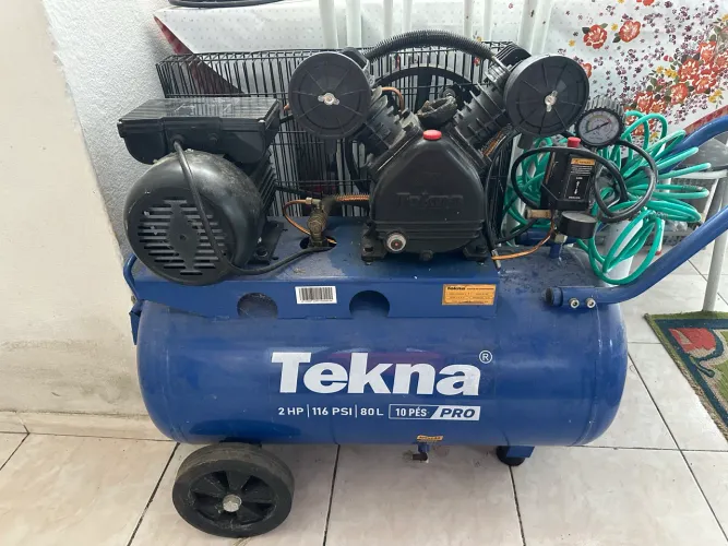 Compressor de ar TEKNA 2HP 10 pés 116 psi 220v 