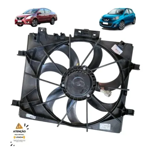 Ventoinha E Defletor Nissan March Versa 1.0 1.6 2015 Á 2020