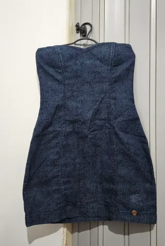 Vestido jeans acinturado