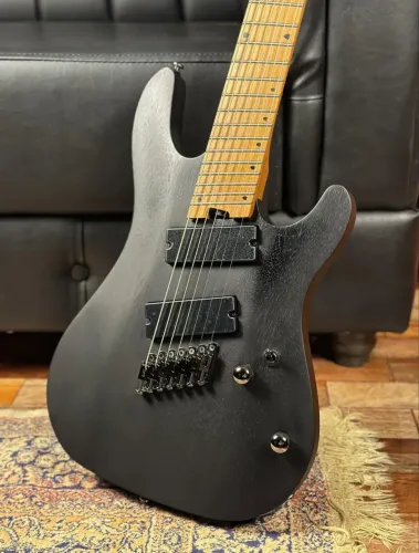 Guitarra 7 Cordas Nova Cort KX Séries KX307 Multi Scale Mogno