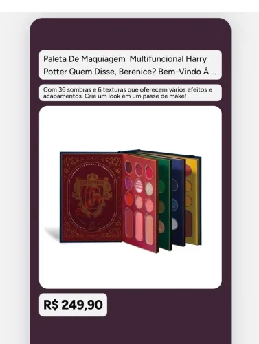Paleta de maquiagem