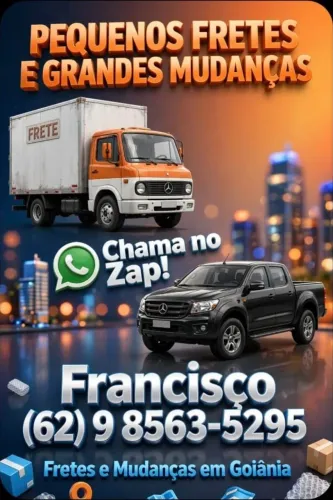 Fretes mudanças e pequenas entregas em Goiânia 