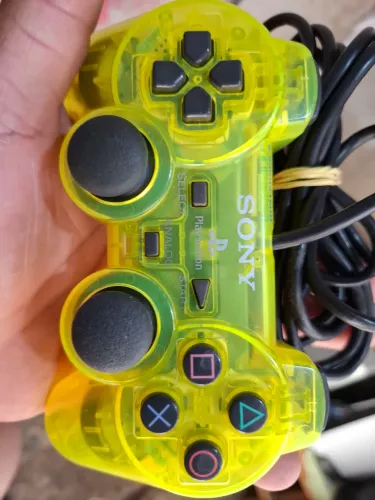 Controle lemon yellow ps2 original