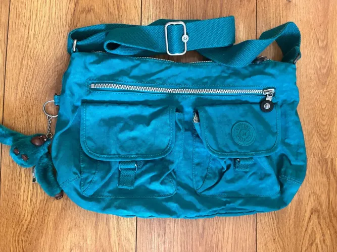 Bolsa kipling - verde - ombro 