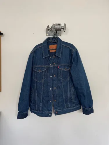 Jaqueta Jeans Levi's puffer 650 Fill Down rara