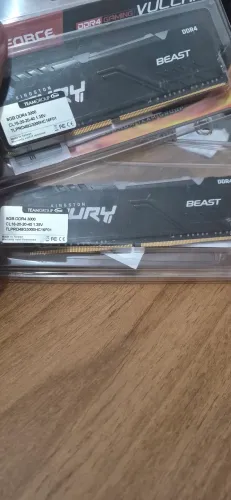 Memória DDR4 16GB 2400MHz HyperX Fury Beast RGB