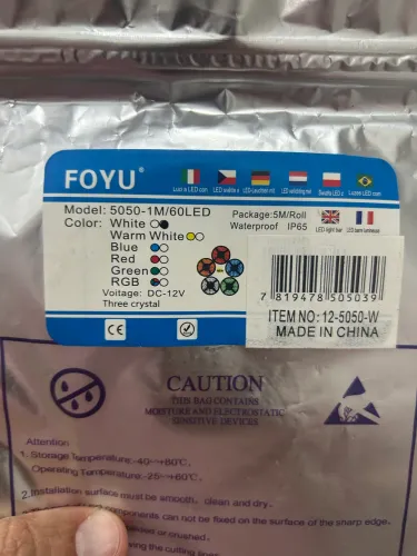 Fita led 5mts nova na caixa