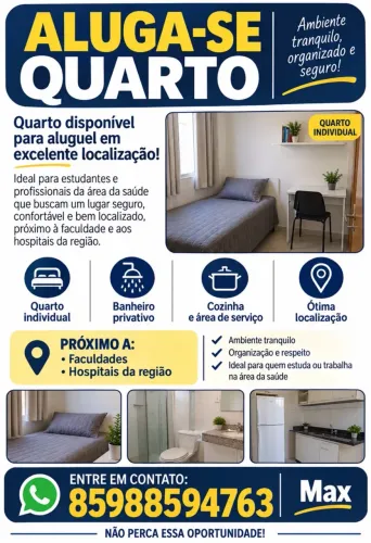 Aluguei de quartos