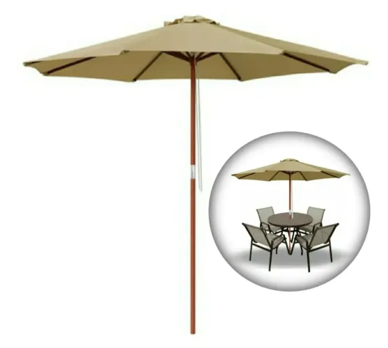 Guarda sol madeira, piscina, praia 