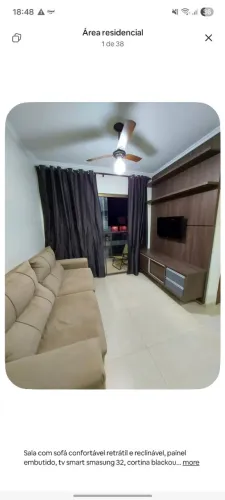Alugo Apartamento mobiliado com sacada no Centro de Dourados-MS