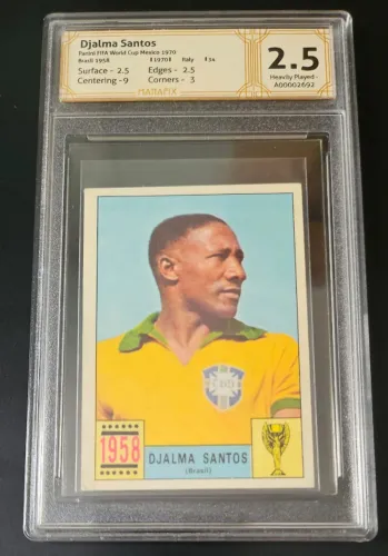 Figurinha Original Panini Copa 1970 Graduada - Djalma Santos Brasil