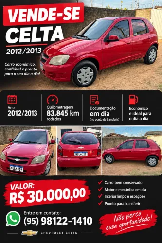 Chevrolet Celta Spirit/ LT 1.0 MPFI 8V Flexp. 5P 2013