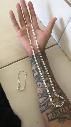 Conjunto prata 925
