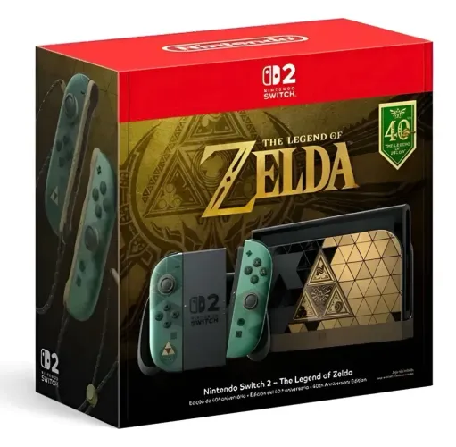 Nintendo Switch 2 Zelda 40 Anos - Edição Limitada Rara e Esgotada