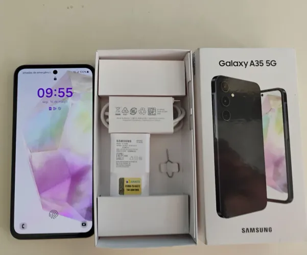 Galaxy A 35 5G 256 GB 8+8 GB Ram Plus - NFC - Android 16 - Nota fiscal - Acessórios