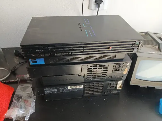 Lote 3 Consoles Playstation 2 Fat Com Defeito