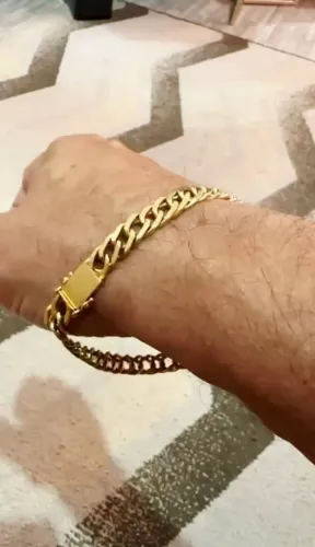 Pulseira de Ouro Gourmet 18k (MAÇICA!) (35g!!)  (NOVINHA!!!) ?