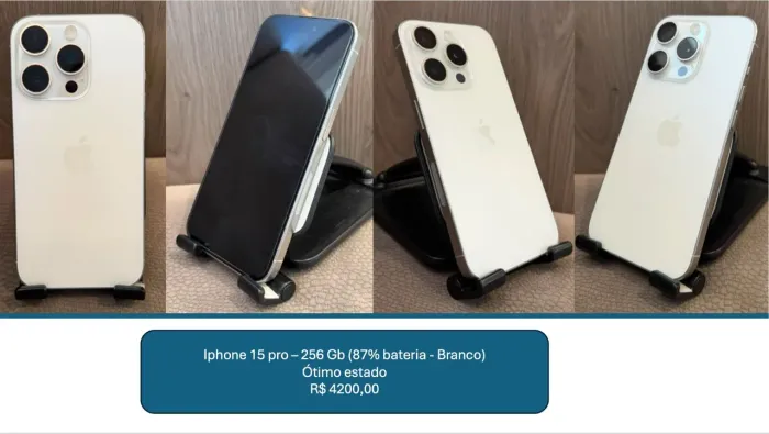 IPhone 15 Pro 256 GB Branco