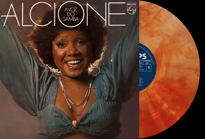 LP Alcione a voz do samba, remasterizado, disco colorido LACRADO