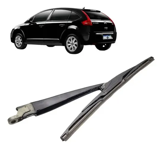 Palheta Tras Limpador Para-brisa Citroen C4 Hatch 2011 Uzad0 Preto